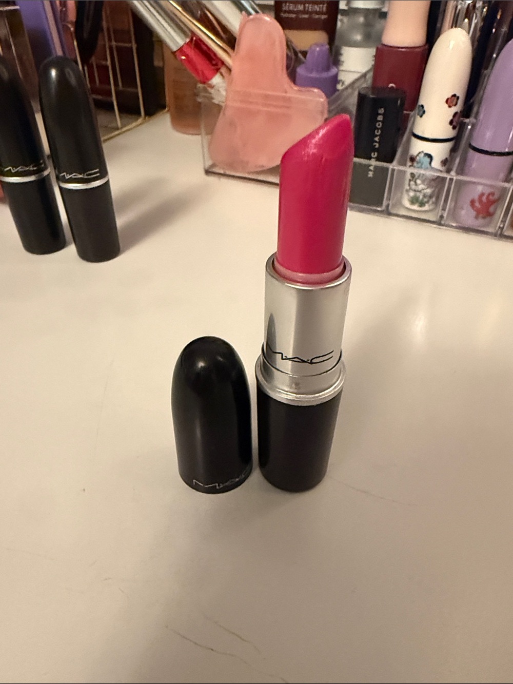 MAC Cosmetics Hot Pink Satin Lipstick